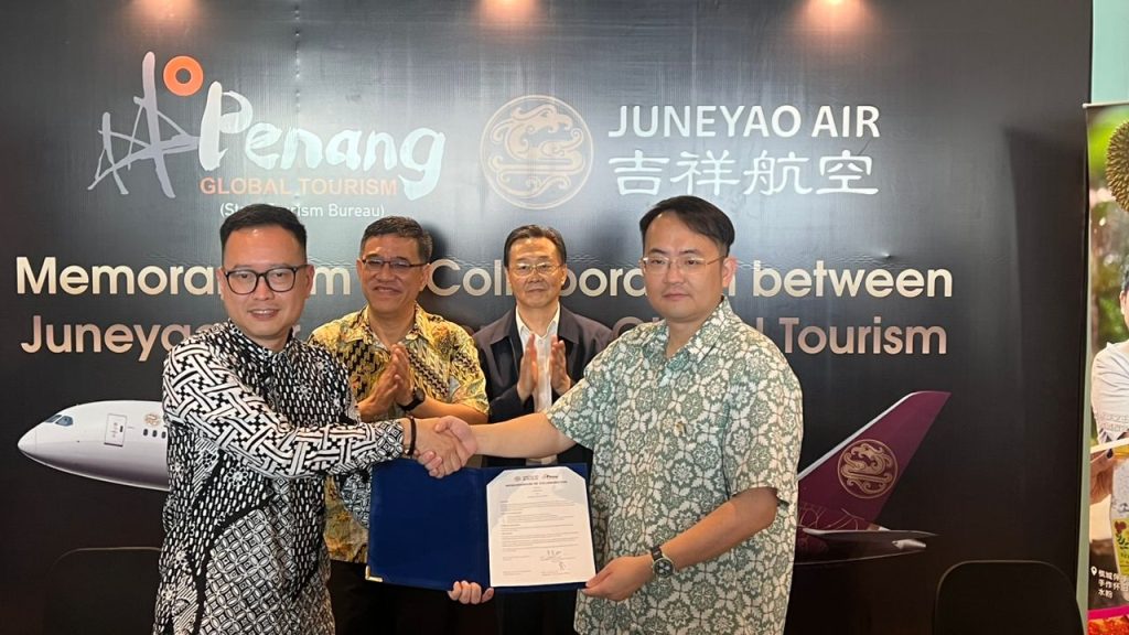 PGT and Juneyao Airlines inks MoC to broaden Penang’s international flight network to East China